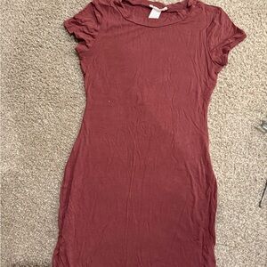 Casual Maroon Dress